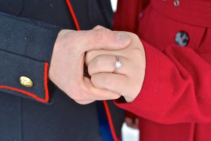 Pedido de casamento na neve