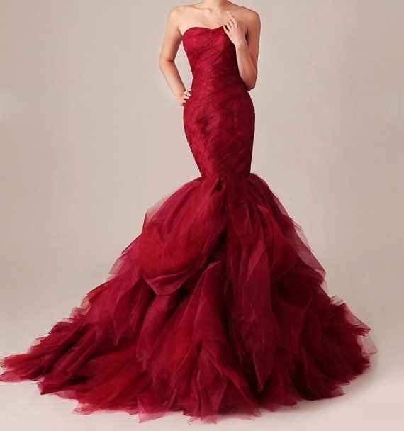 Vestidos de noiva - vermelhos