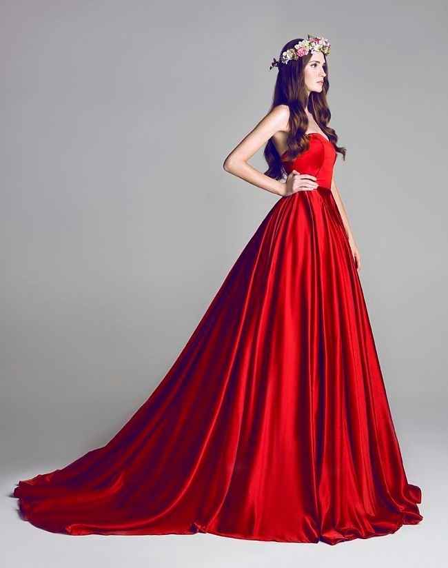 Vestidos de noiva - vermelhos