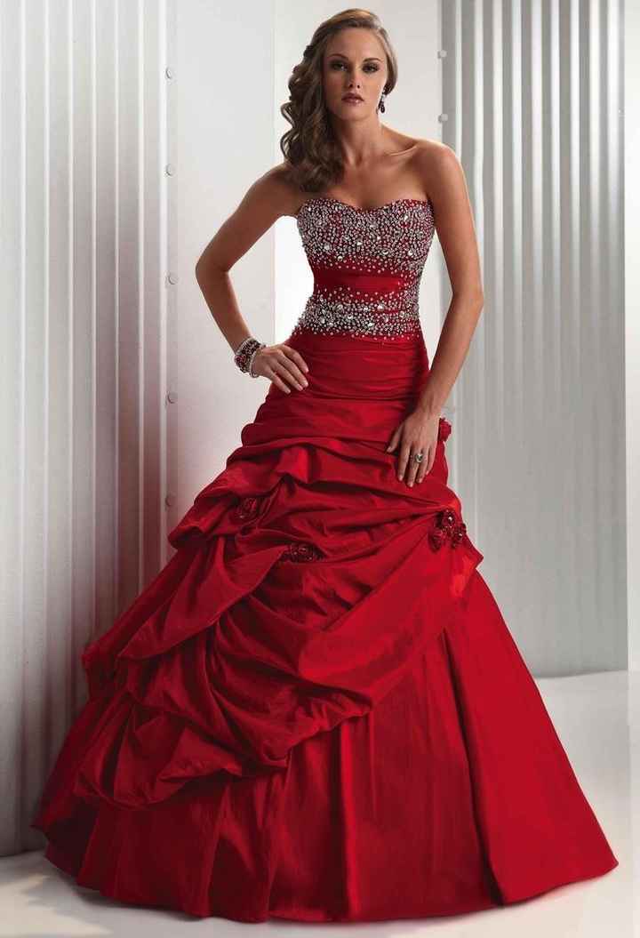 Vestidos de noiva - vermelhos