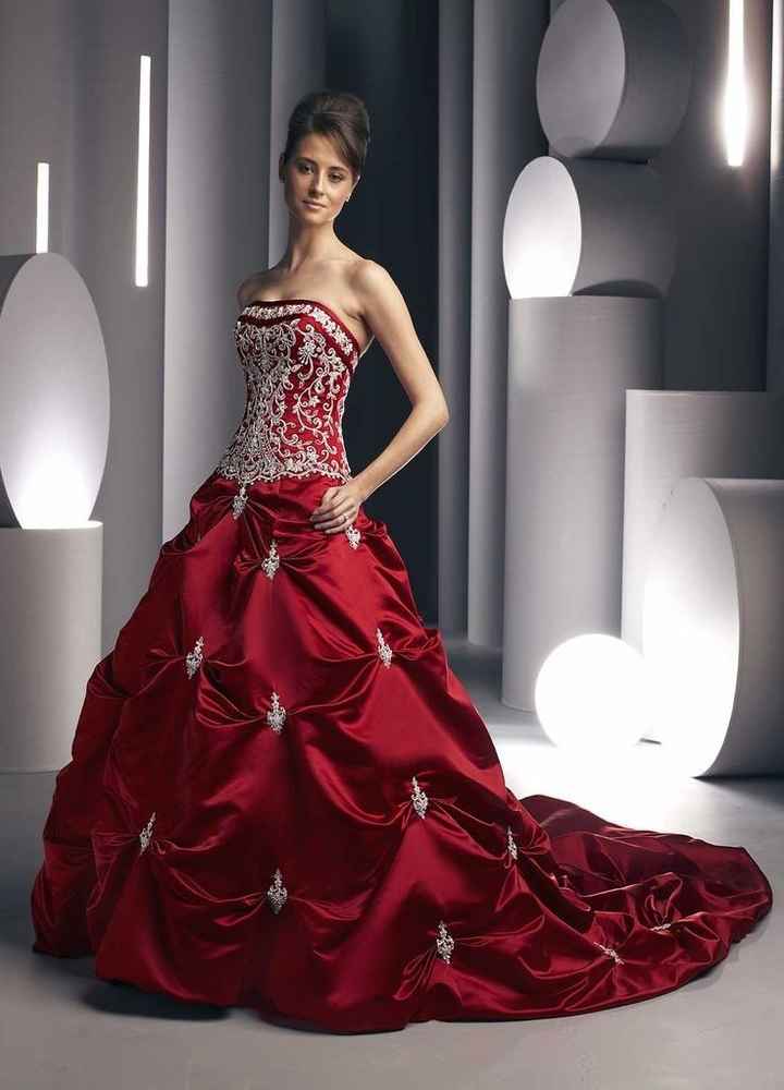 Vestidos de noiva - vermelhos