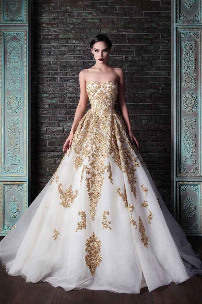 Vestido noiva - dourado