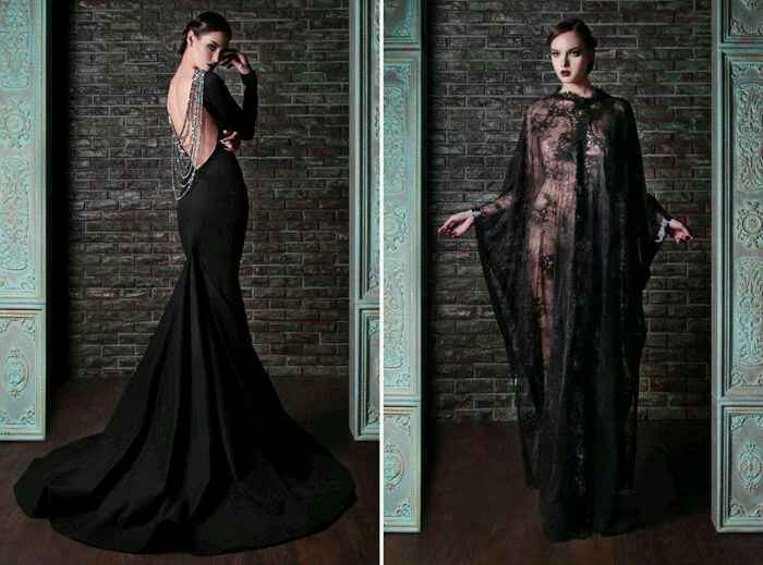 Vestidos de noiva - pretos - 3