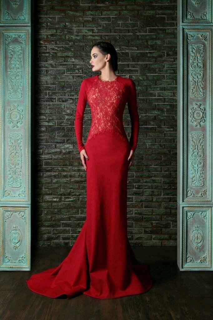 Vestidos de noiva - vermelhos - 4