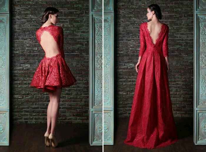 Vestidos de noiva - vermelhos - 5