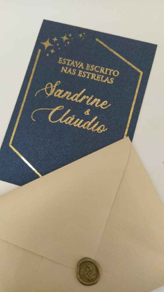 Mais um check => os convites 😊 - 2