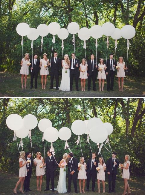 Utilização de balões na decoração do casamento