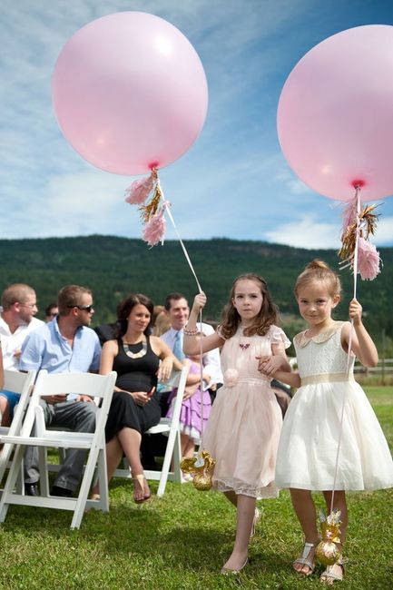 Utilização de balões na decoração do casamento