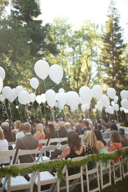 Utilização de balões na decoração do casamento