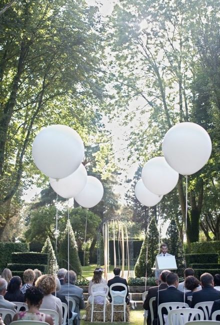 Utilização de balões na decoração do casamento