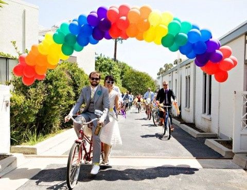 Utilização de balões na decoração do casamento