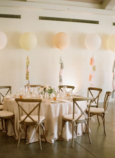Utilização de balões na decoração do casamento
