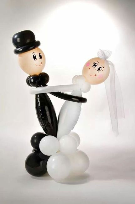 Utilização de balões na decoração do casamento