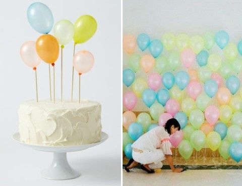 Utilização de balões na decoração do casamento