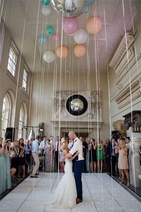 Utilização de balões na decoração do casamento