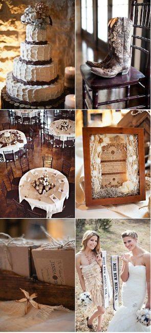 Casamento - tons de castanho