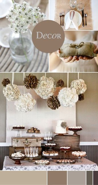Casamento - tons de castanho