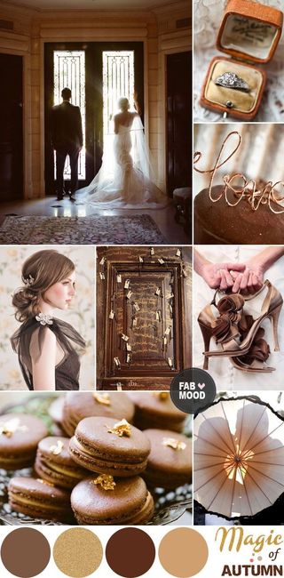 Casamento - tons de castanho