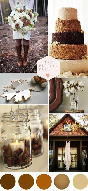 Casamento - tons de castanho