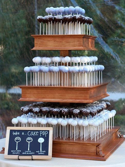 Bolo dos noivos - cake pops