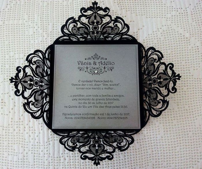 Convites entregues. - 2