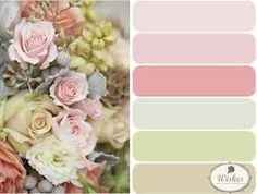 Adoro estas tonalidades! A minha escolha será em torno destas tonalidades! Não resisto aos rosas e t
