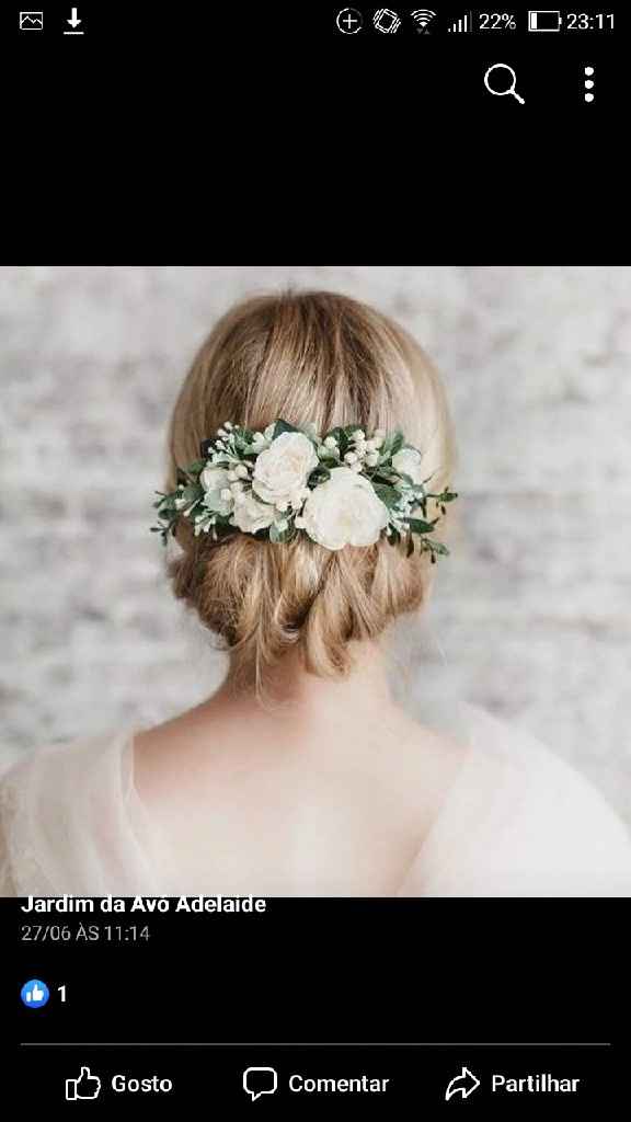 Toucado de flores naturais - 1