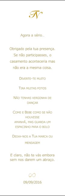 Ementa (frente)