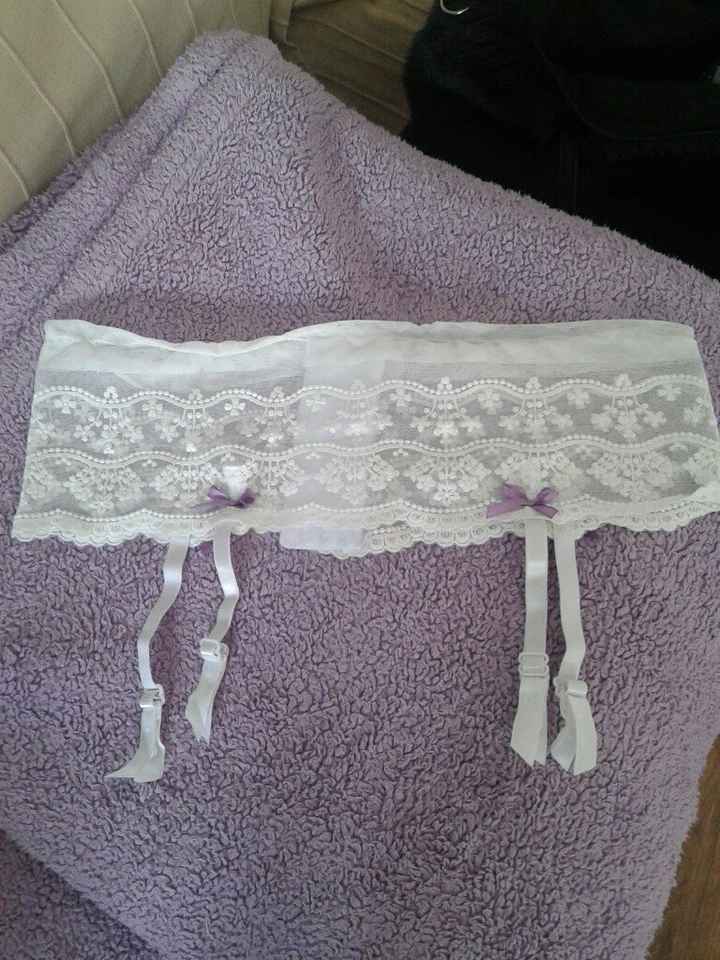 Cinto de ligas feito por mim👰👰👰 - 1