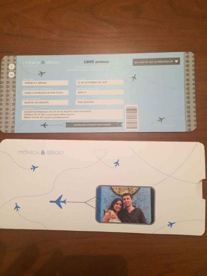 Convite bilhete de avião diy primeira versao - 1