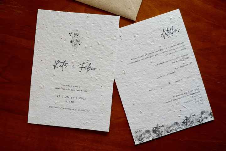 Papel Semente para convites  |  Eco-noiv@s 🌱 - 3