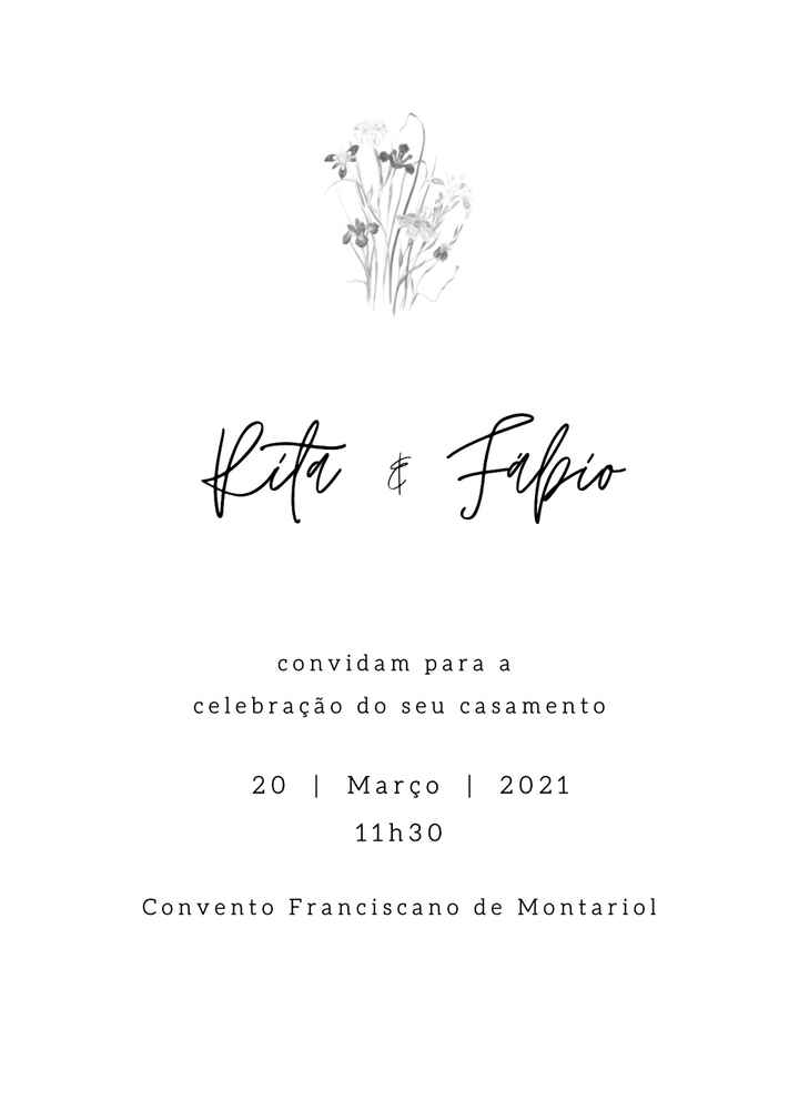 Convites digitais - 1