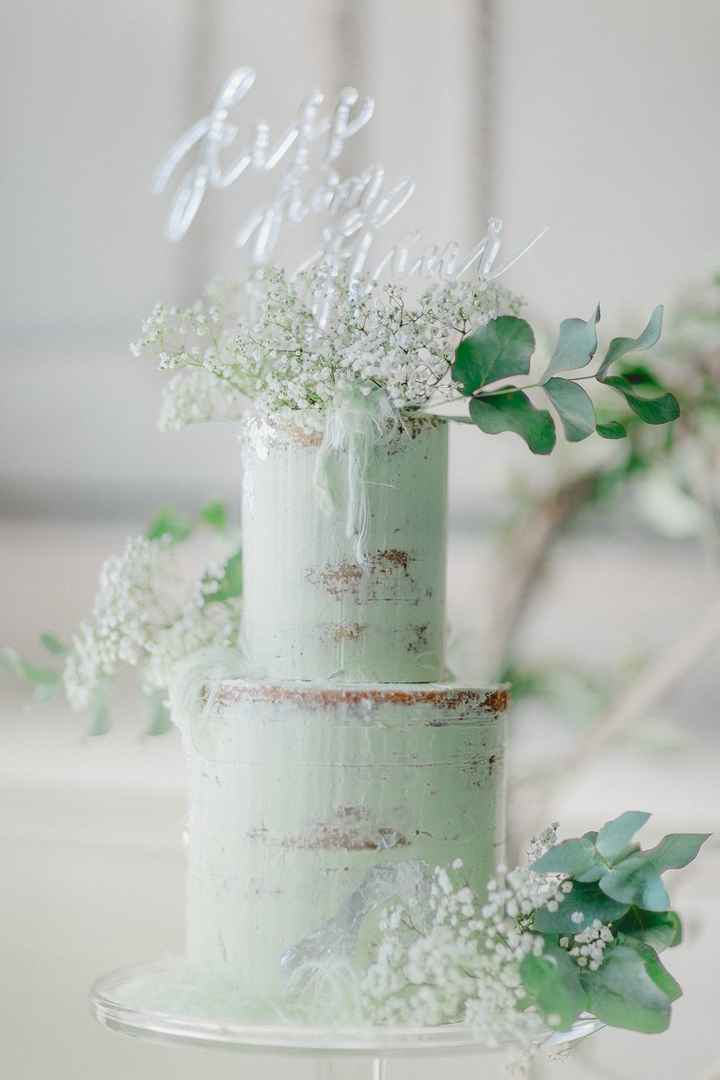 o Arco-íris invade a Comunidade 🌈 Inspirações com Verde-água para Bolo de Casamento - 5