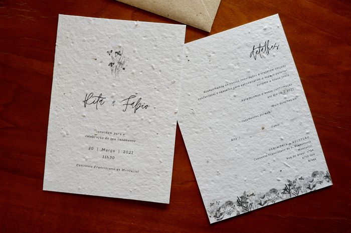 Papel Semente para convites  |  Eco-noiv@s 🌱 - 3