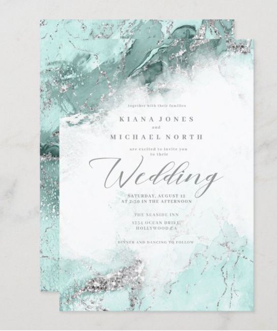 O Arco-íris invade a Comunidade 🌈 Inspirações com Verde-água para Convites 5