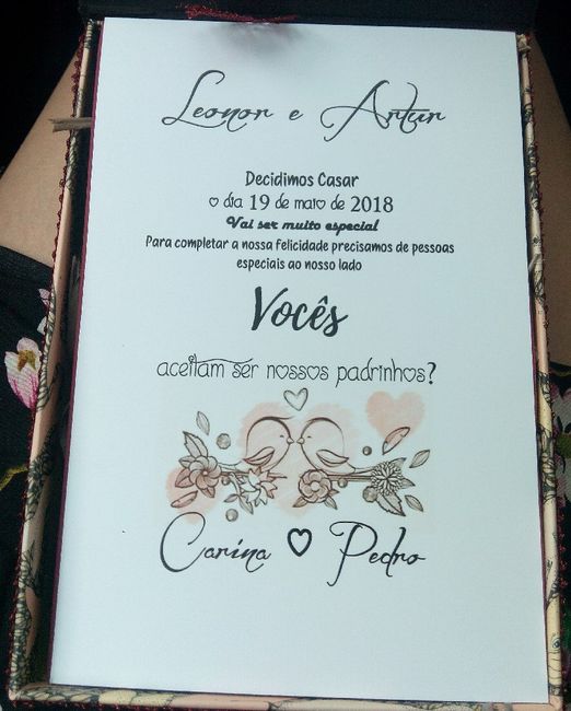 Convite dos padrinhos - 2