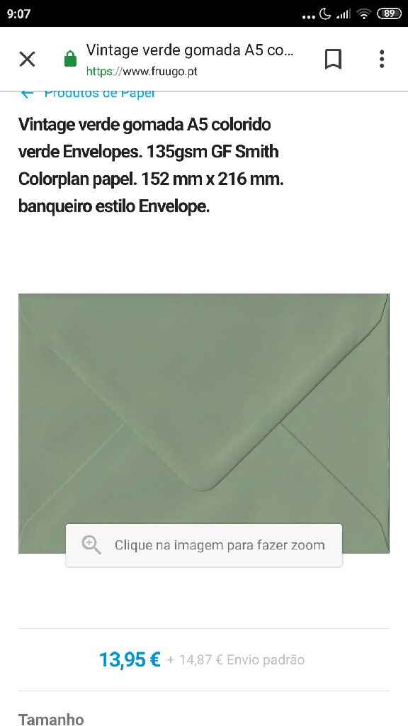 Envelopes para convites - 1