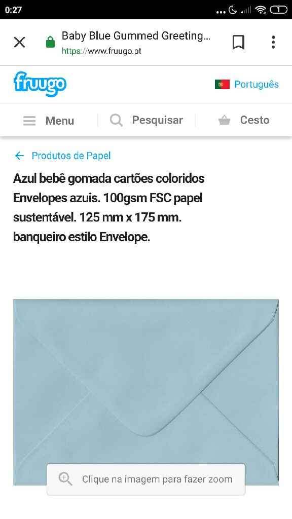 Convites com tons azuis claro - 1