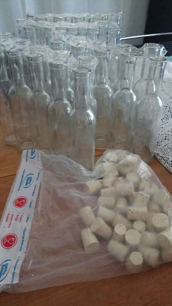 Garrafas de vidro para os brindes dos homens - check ☑️ - 1