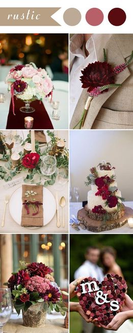 Ruscito, Burgundy e Rosa