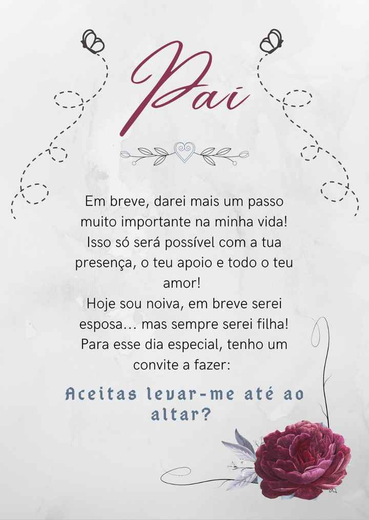 Carta/convite para o pai 👨‍👧💗 - 1
