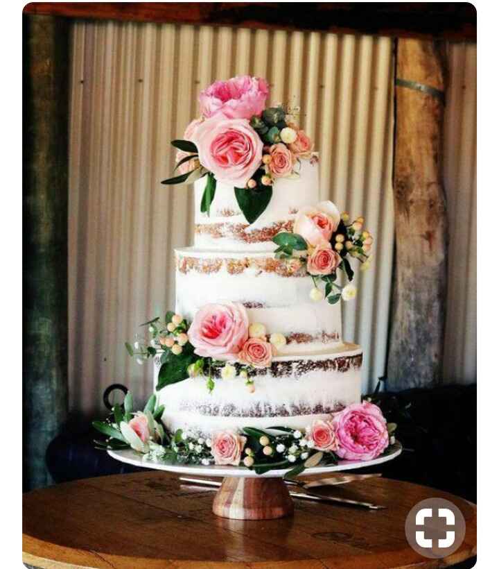 Semi-naked Cake rosa - 1