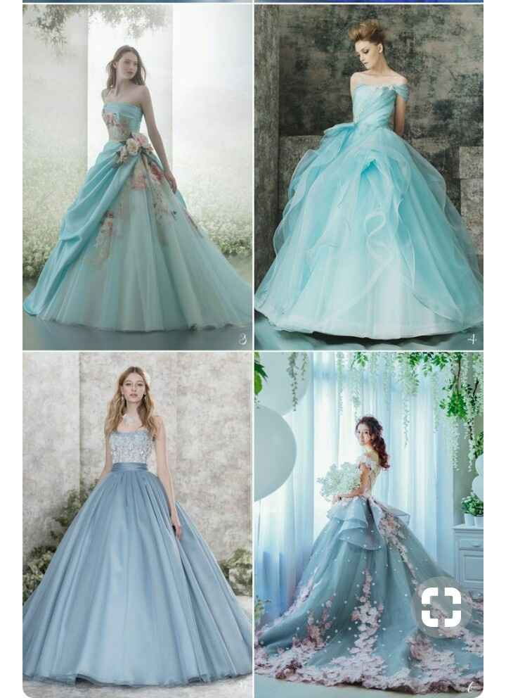 Mês de abril - Vestidos de noiva azul - 1