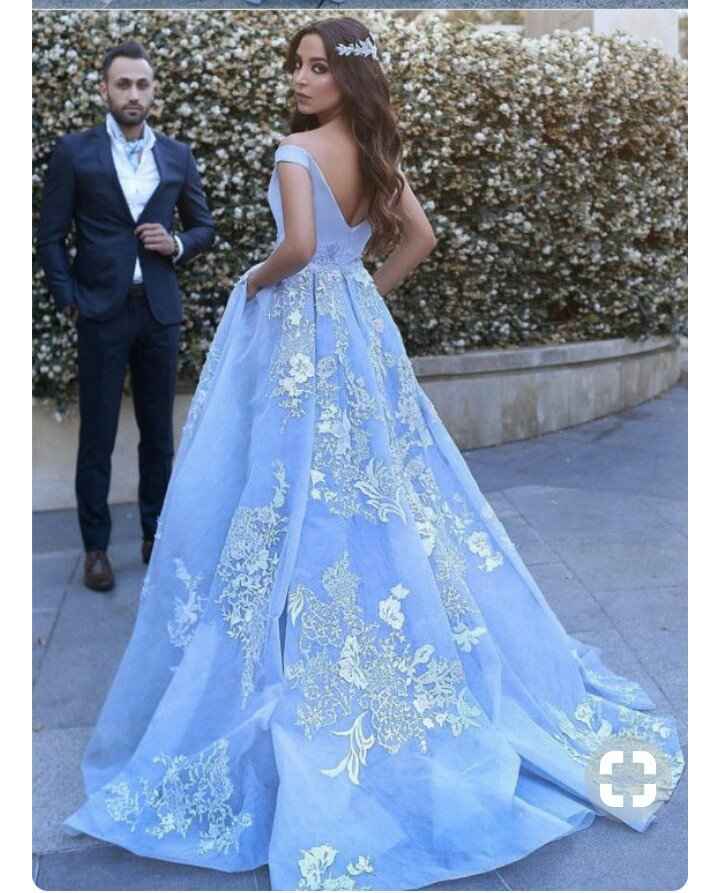 Mês de abril - Vestidos de noiva azul - 2
