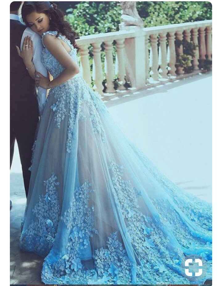Mês de abril - Vestidos de noiva azul - 3