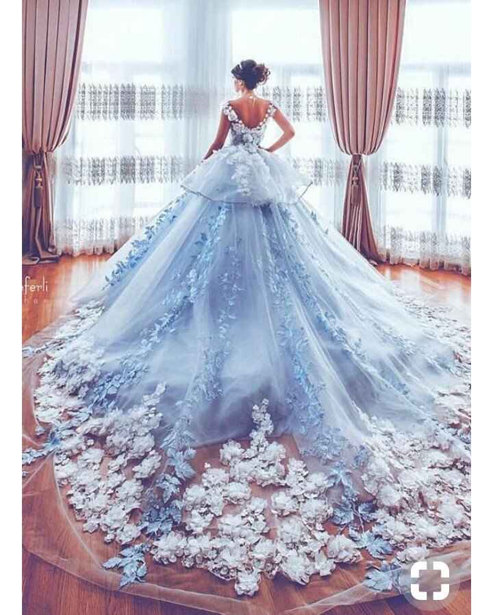 Mês de abril - Vestidos de noiva azul - 5