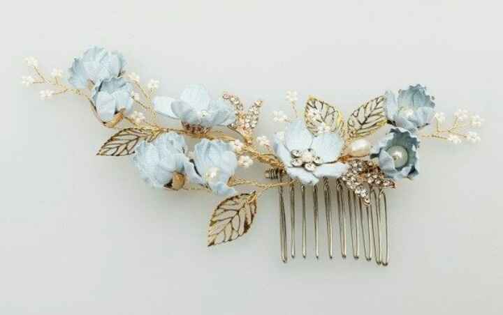 Acessórios para cabelo azul - mês abril - 6