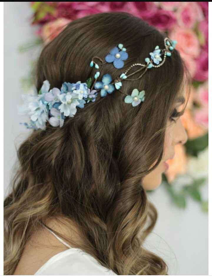 Acessórios para cabelo azul - mês abril - 8