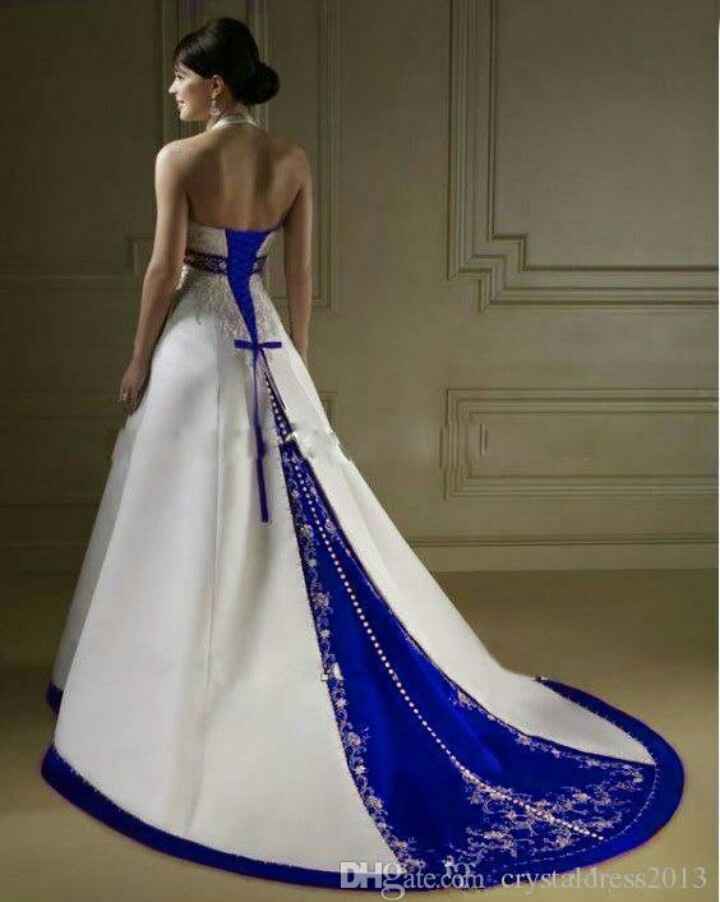 Mês de abril - Vestidos de noiva com promenores azuis - 1