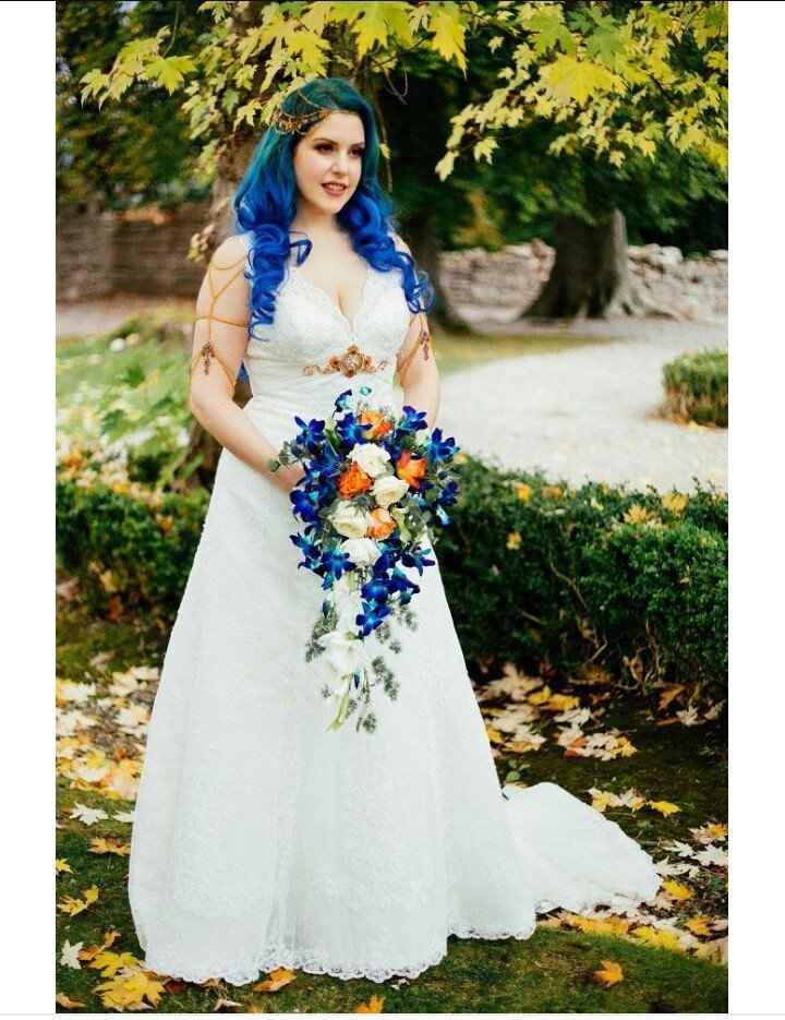 Mês de abril - fotos de noiva com o cabelo azul - 6